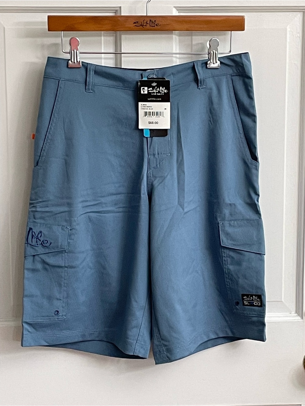 Salt Life Men's Slate Blue Cargo Shorts